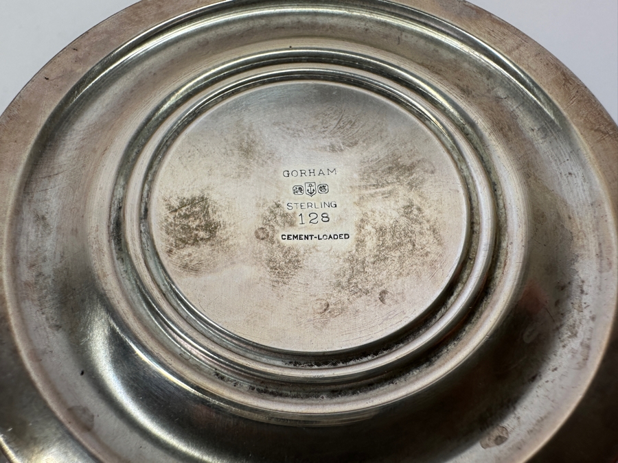 Pair Of Sterling Silver Weighted Footed Dishes 4.5H & 5.5H [Photo 6]