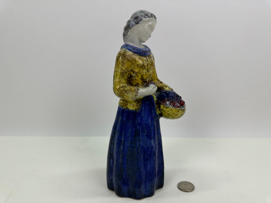 Danish Michael Andersen Ceramic Pottery MOMSFRI Figurine 9.5H [Photo 5]