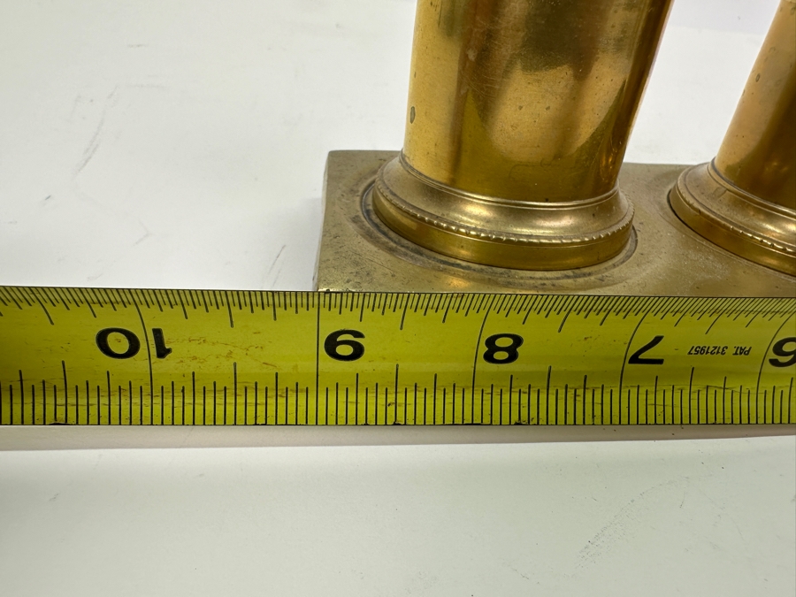 Antique Spanish Brass Desk Set 9W X 3D X 4.5H [Photo 9]