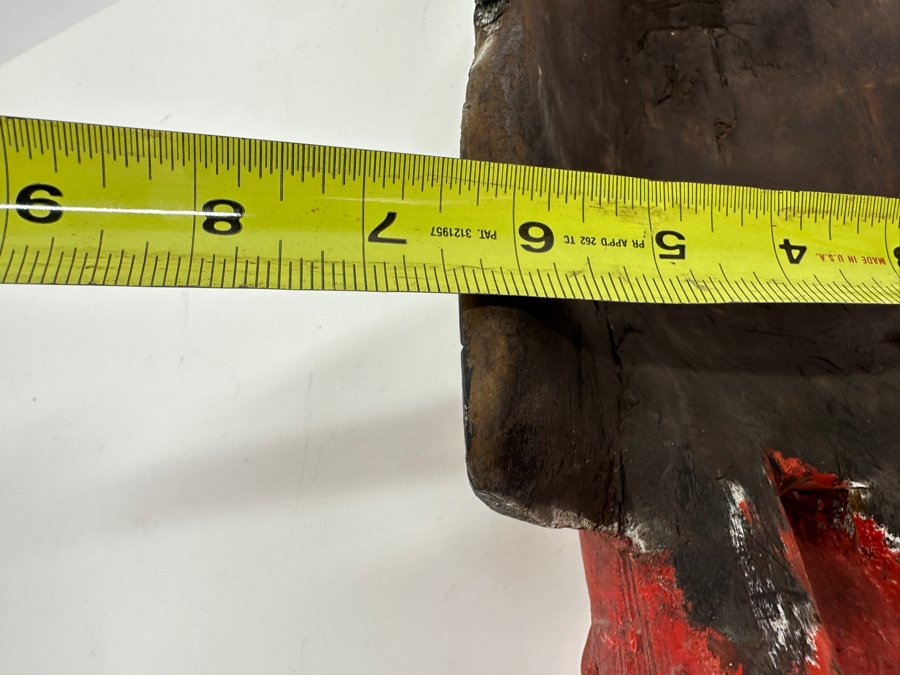 Vintage Mexican Folk Art Carved Wooden Polychrome Wall Decorations 6.5W X 10H [Photo 6]