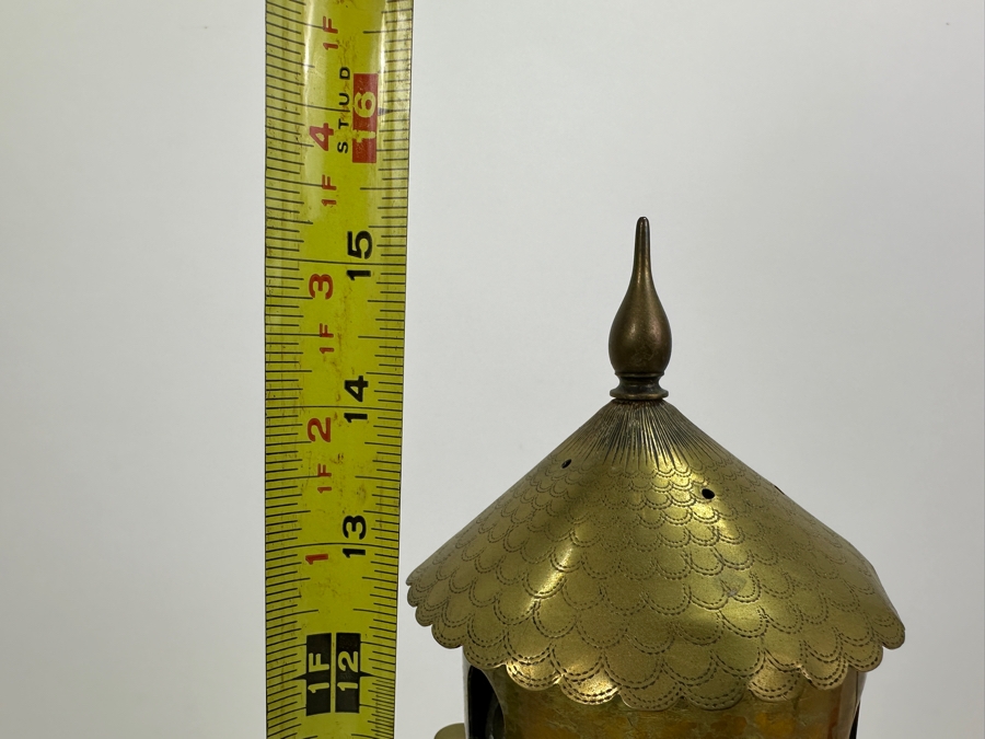 Antique Brass Servant Call Bell Twist Finial For Bell Sound - Produces A Nice Long Tone 15.5H [Photo 10]