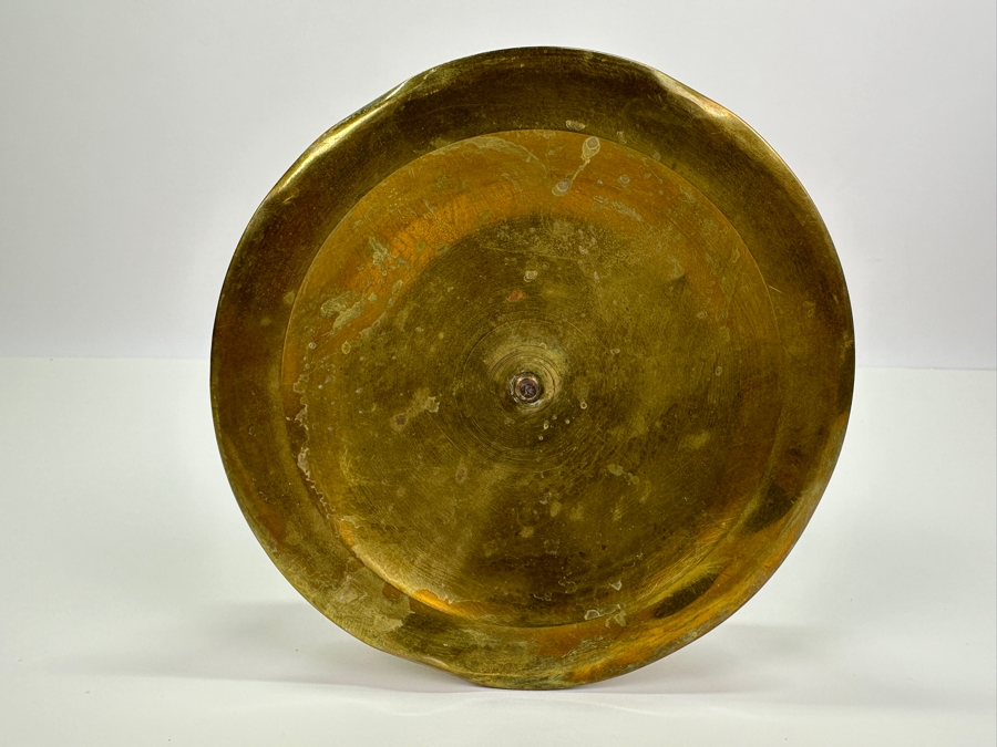 Antique Brass Servant Call Bell Twist Finial For Bell Sound - Produces A Nice Long Tone 15.5H [Photo 9]