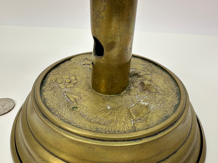 Antique Brass Servant Call Bell Twist Finial For Bell Sound - Produces A Nice Long Tone 15.5H [Photo 6]
