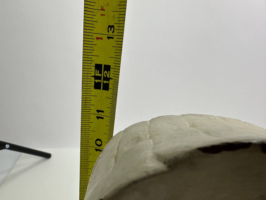 Vintage Carved Wooden Elephant Sculpture Painted White 19W X 8D X 11.5H [Photo 11]