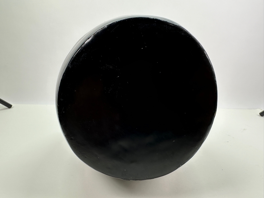 Vintage Mother Of Pearl Inlay Black Vase 17H [Photo 17]