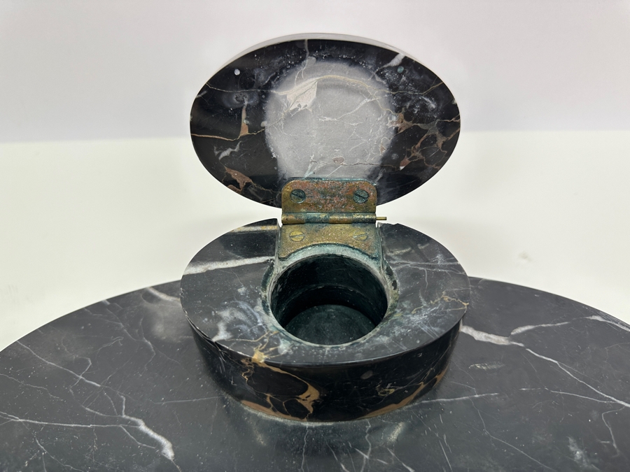 Vintage Marble Desk Set With Mont Blanc Generation Rollerball Pen [Photo 7]