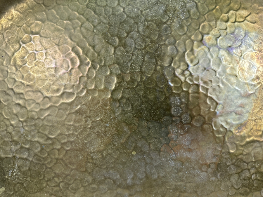 Stunning Vintage Mendelssohn Hand Crafted Brass Tray 23W X 0.75H [Photo 4]