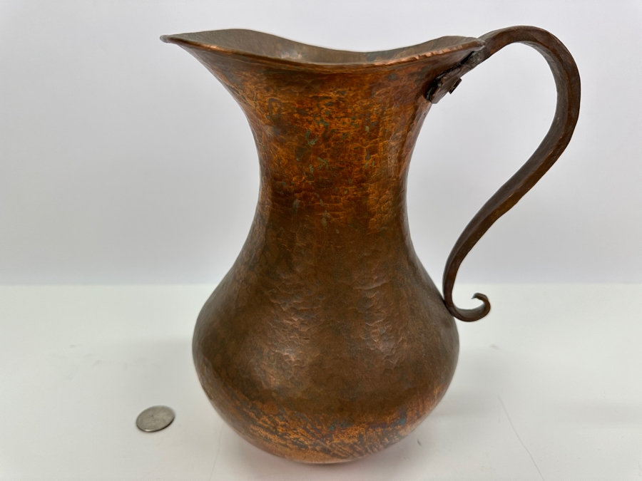 Stunning Vintage Hand Crafted Copper Pitcher Ewer [Photo 5]