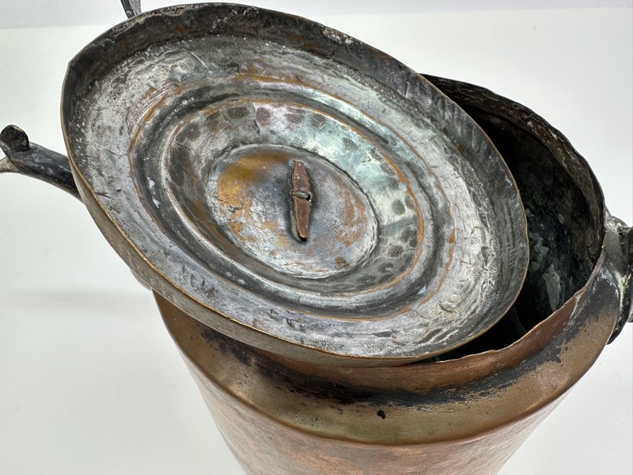 Antique Copper & Brass Teapot 10W X 10H [Photo 11]