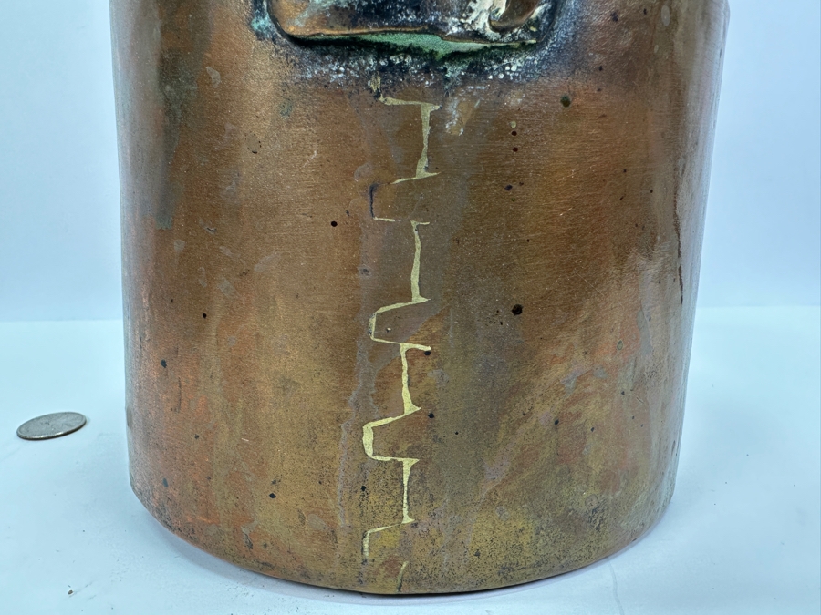 Antique Copper & Brass Teapot 10W X 10H [Photo 4]