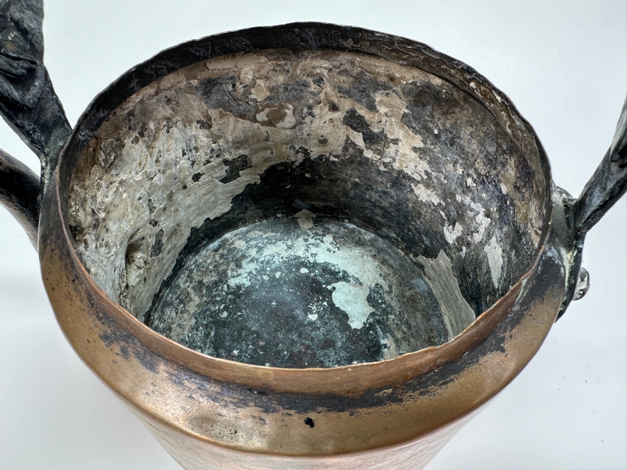 Antique Copper & Brass Teapot 10W X 10H [Photo 10]