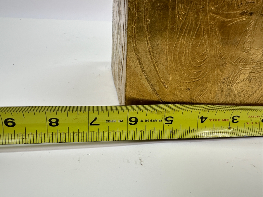 Unusual Gold Painted Mouth Ceramic Art Pottery - See Photos For Several Chips 6W X 6D X 7H [Photo 9]