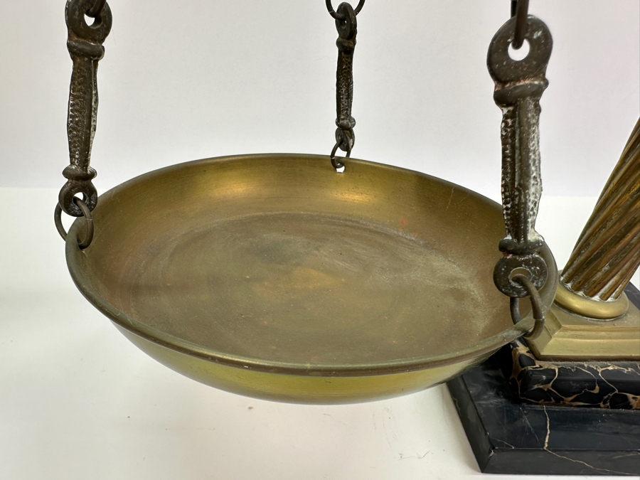 Vintage Brass & Marble Scale 23H [Photo 3]