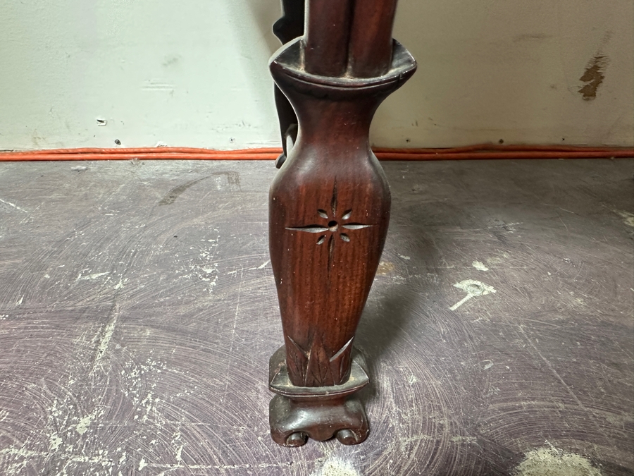 Antique Chinese Carved Hardwood Kang Miniature Altar Table 29W X 16D X 18H [Photo 4]