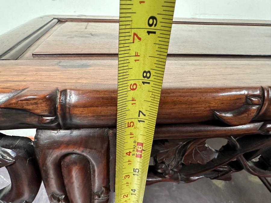 Antique Chinese Carved Hardwood Kang Miniature Altar Table 29W X 16D X 18H [Photo 18]
