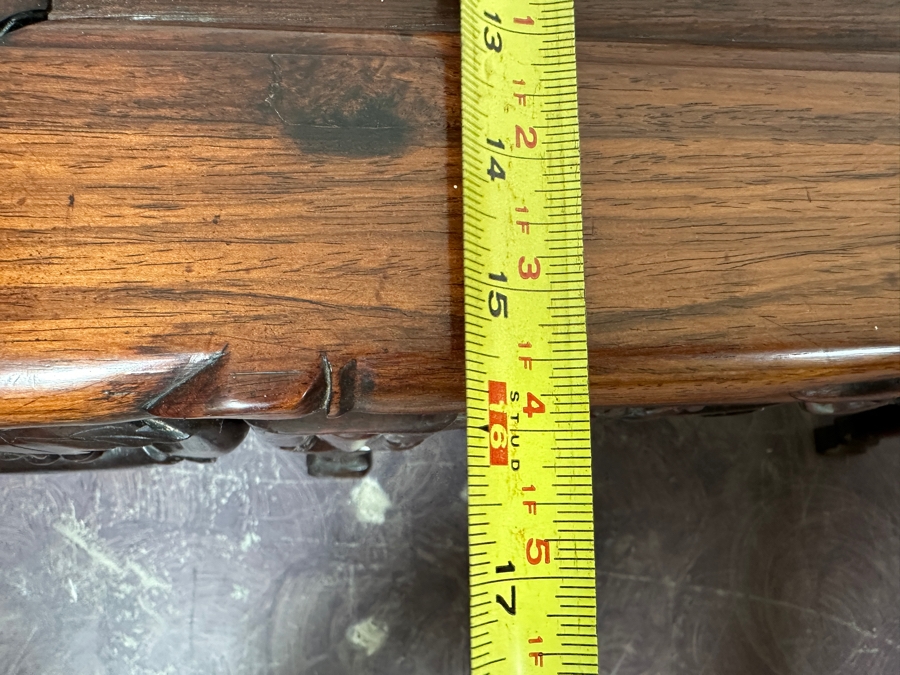 Antique Chinese Carved Hardwood Kang Miniature Altar Table 29W X 16D X 18H [Photo 17]