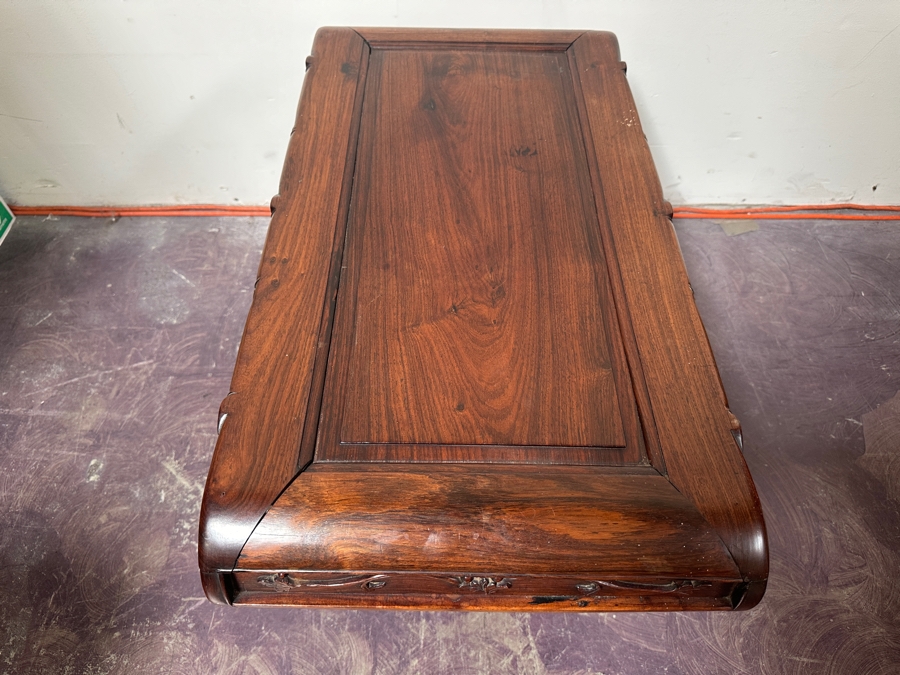 Antique Chinese Carved Hardwood Kang Miniature Altar Table 29W X 16D X 18H [Photo 7]