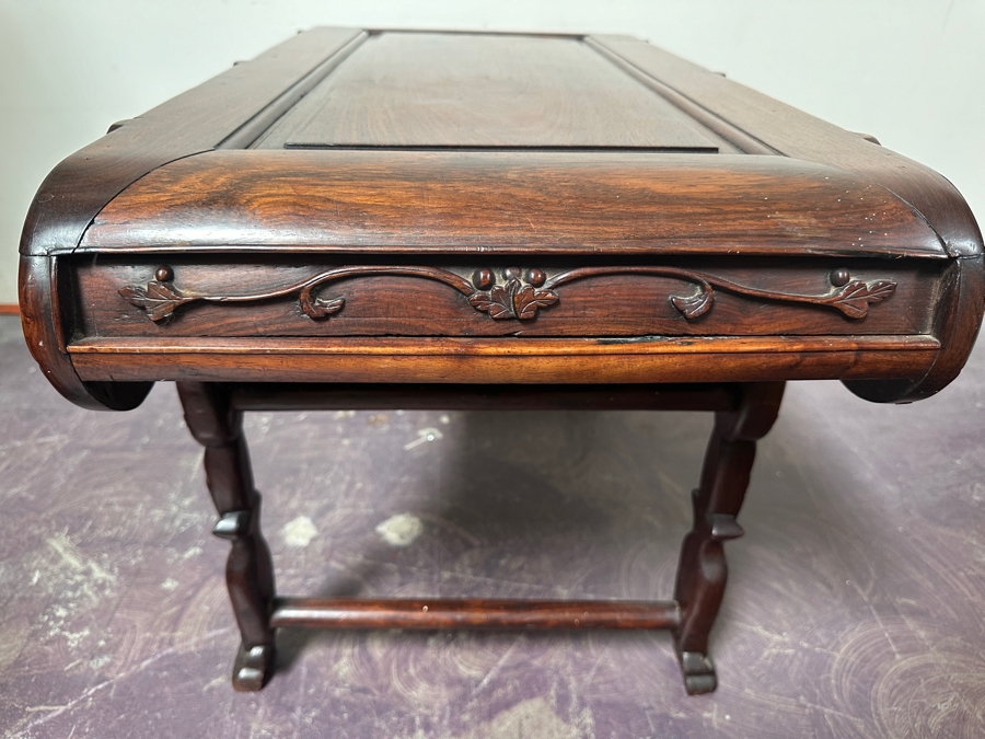 Antique Chinese Carved Hardwood Kang Miniature Altar Table 29W X 16D X 18H [Photo 6]