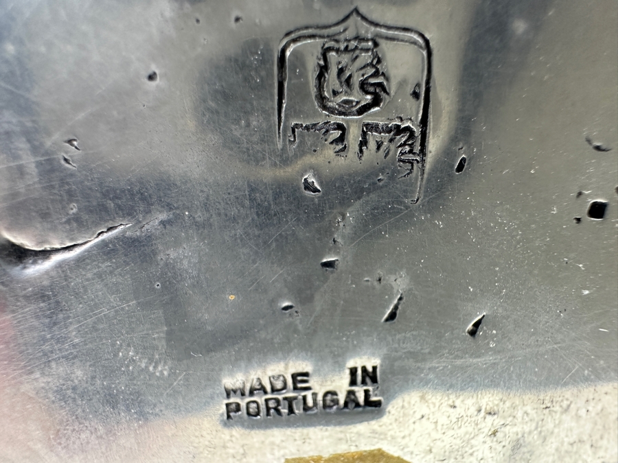 Vintage Hallmarked Fecit VCM Portugal Pewter Vase 7.5W X 5.25D X 9H [Photo 9]