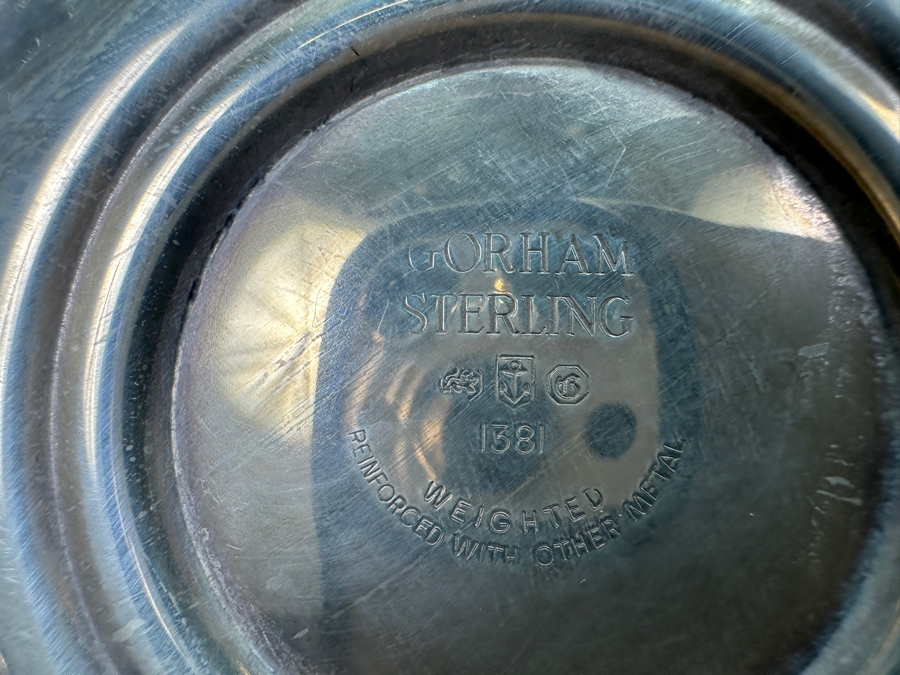 Pair Of Vintage Gorham Sterling Silver Weighted Candelabras 14W X 14H [Photo 10]