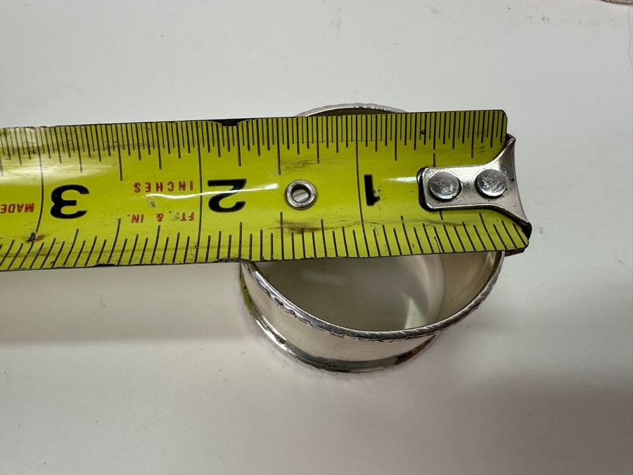 Sterling Silver Mexican Napkin Rings, Set Of 12, 1.75W 262g [Photo 5]