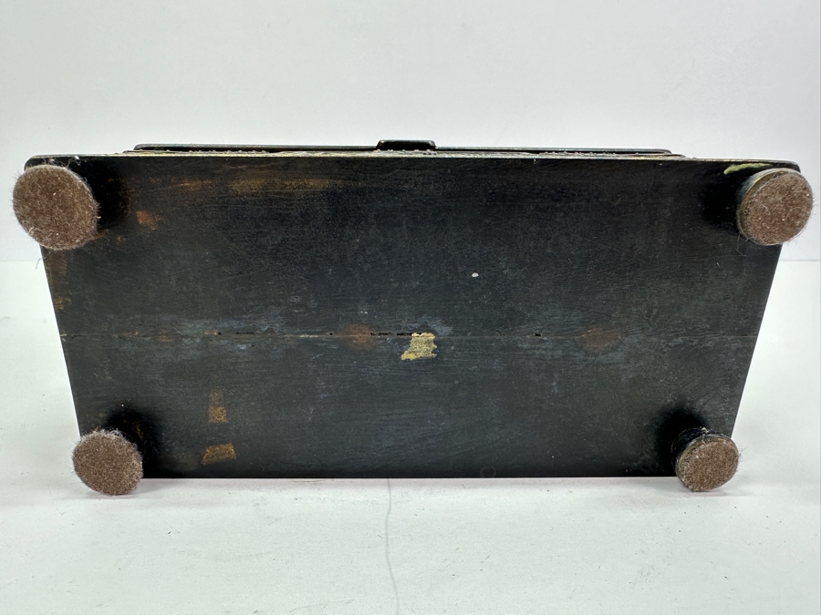 Vintage Iron Art Copenhagen Denmark Battle Of Estonia Trinket Box Humidor 8W X 4D X 3.5H [Photo 11]