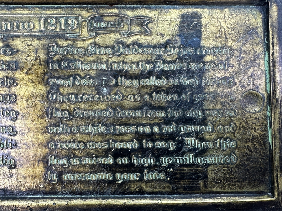 Vintage Iron Art Copenhagen Denmark Battle Of Estonia Trinket Box Humidor 8W X 4D X 3.5H [Photo 15]