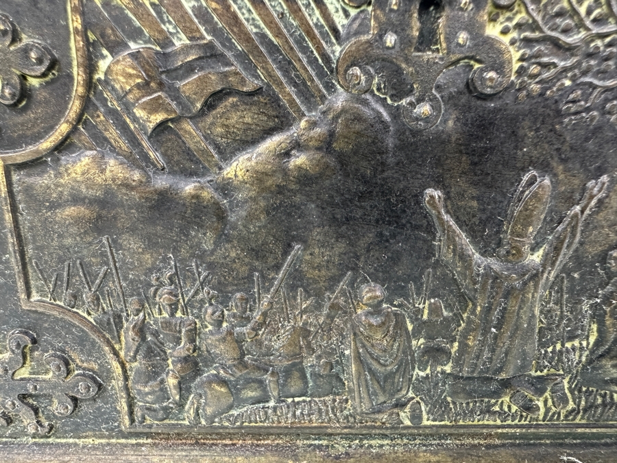 Vintage Iron Art Copenhagen Denmark Battle Of Estonia Trinket Box Humidor 8W X 4D X 3.5H [Photo 6]