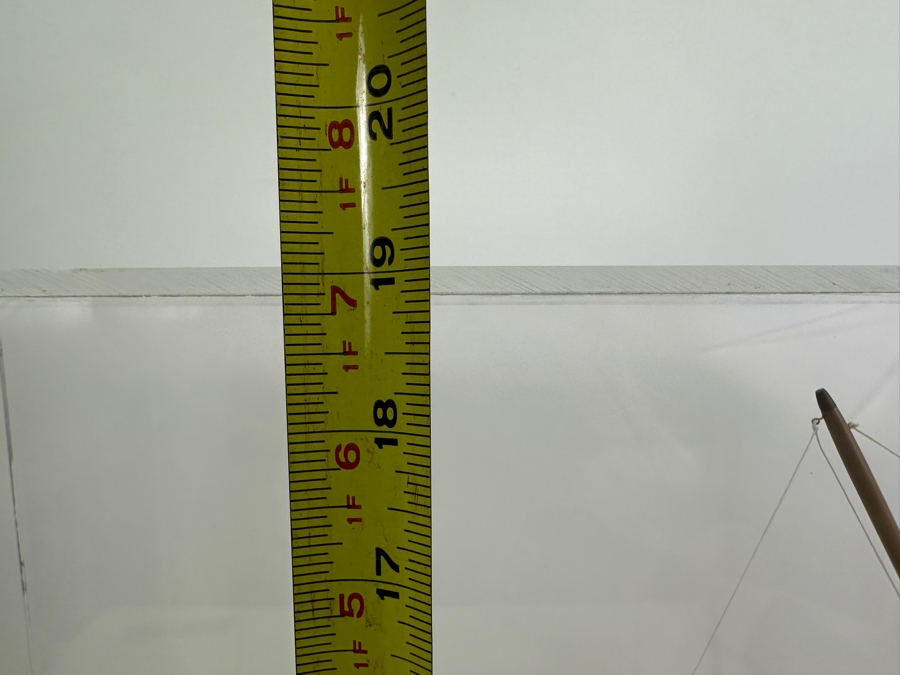 Vintage Wooden Sailboat Model Of A 1901 Seabird Yawl With Acrylic Display Cover 20'W X 6'D X 19'H [Photo 14]