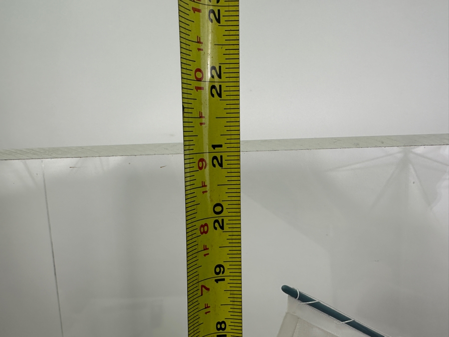 Vintage 1955 Wooden Sailboat Model By C. Heimler Titled 'Little Skiff' With Acrylic Display Cover 20'W X 8'D X 21'H [Photo 17]