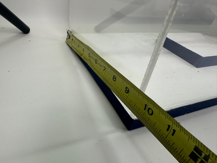 Vintage Wooden Sailboat Model Of American Patriot Chesapeake Bay Skipjack Circa 1890 With Acrylic Display Cover 28'W X 9.5'D X 25.5'H [Photo 18]