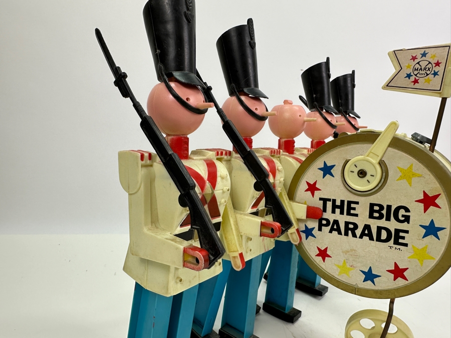 Vintage 1963 Louis Marx & Co Toys The Big Parade Marching Band Toy (Not Marching - Battery Leads May Need Cleaning) 14'W X 8'D X 11'H [Photo 7]