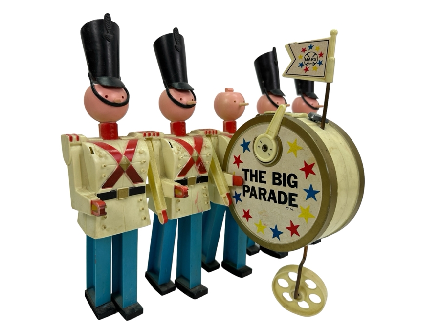 Vintage 1963 Louis Marx & Co Toys The Big Parade Marching Band Toy (Not Marching - Battery Leads May Need Cleaning) 14'W X 8'D X 11'H [Photo 1]