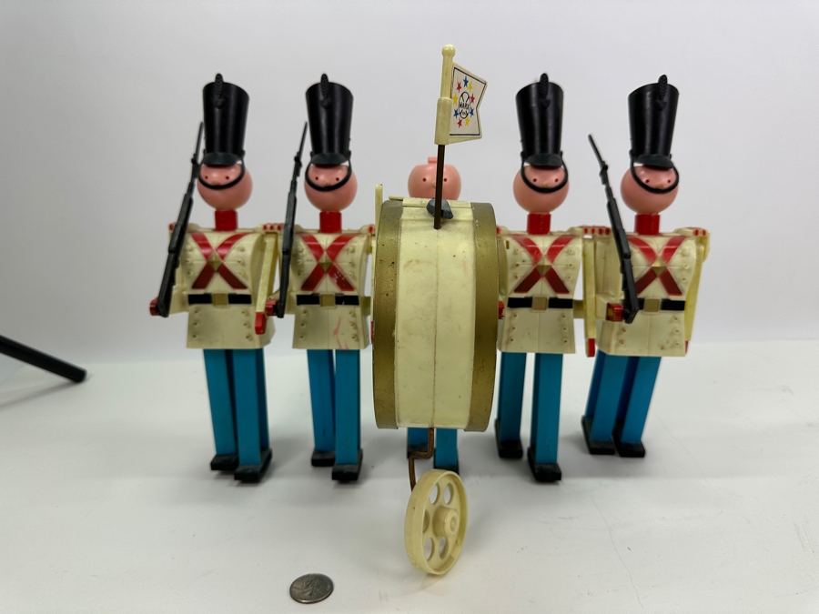 Vintage 1963 Louis Marx & Co Toys The Big Parade Marching Band Toy (Not Marching - Battery Leads May Need Cleaning) 14'W X 8'D X 11'H [Photo 3]