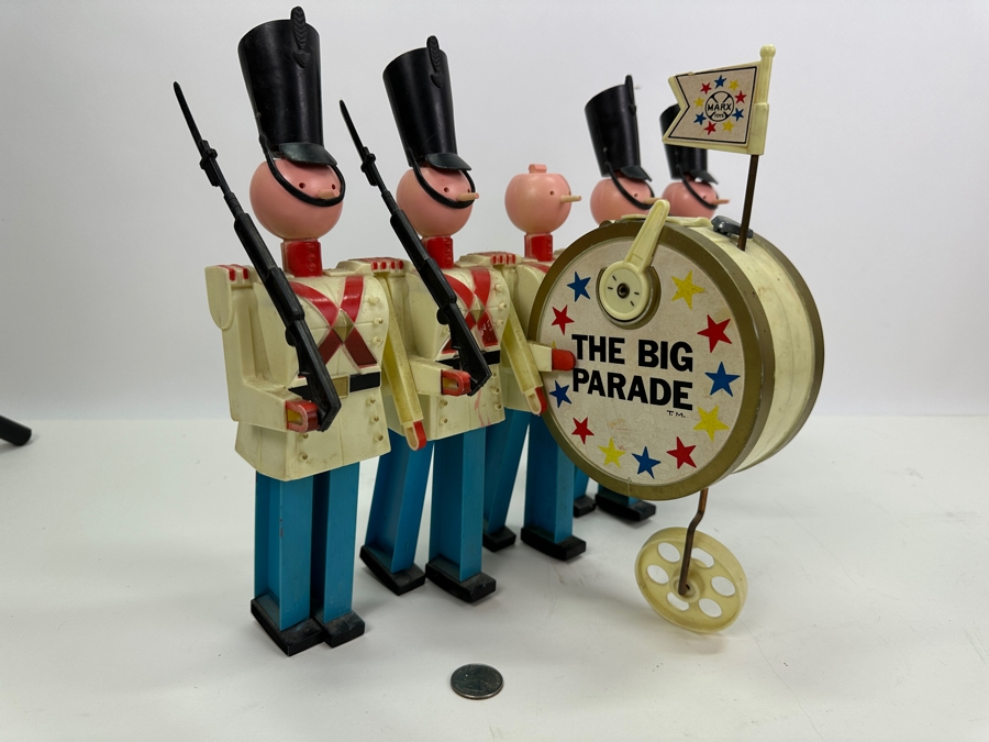 Vintage 1963 Louis Marx & Co Toys The Big Parade Marching Band Toy (Not Marching - Battery Leads May Need Cleaning) 14'W X 8'D X 11'H [Photo 4]