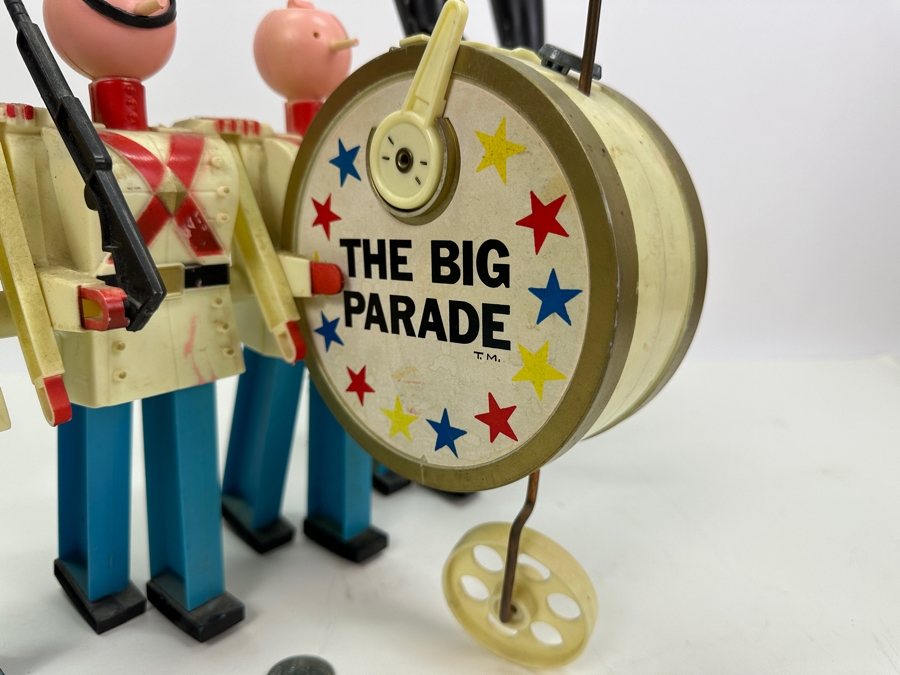 Vintage 1963 Louis Marx & Co Toys The Big Parade Marching Band Toy (Not Marching - Battery Leads May Need Cleaning) 14'W X 8'D X 11'H [Photo 5]