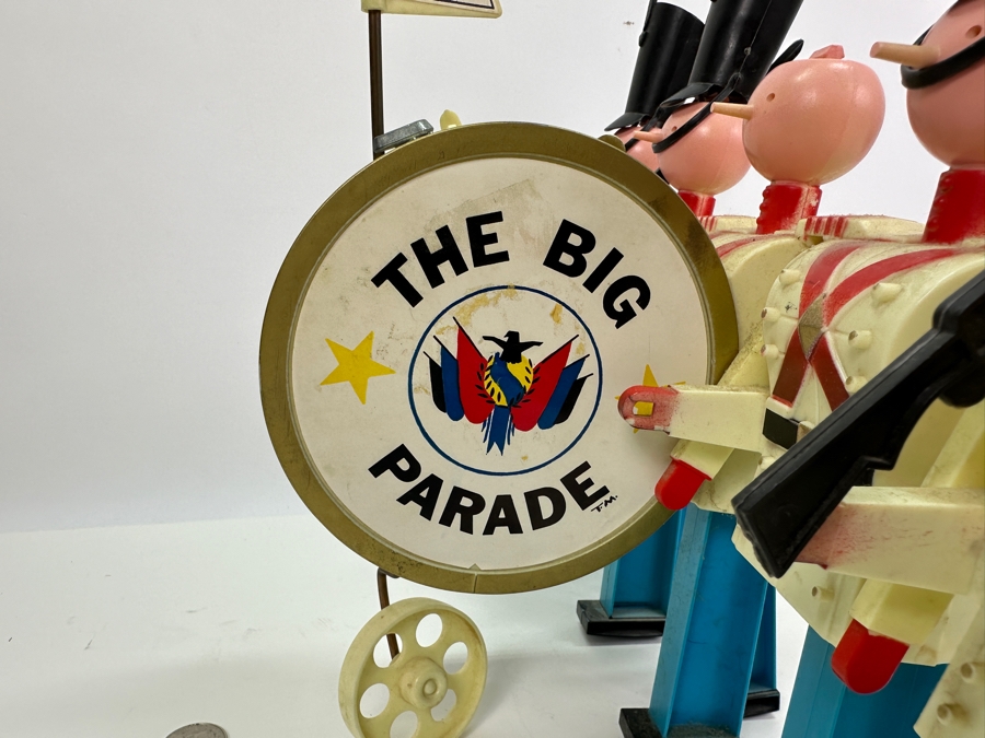 Vintage 1963 Louis Marx & Co Toys The Big Parade Marching Band Toy (Not Marching - Battery Leads May Need Cleaning) 14'W X 8'D X 11'H [Photo 14]
