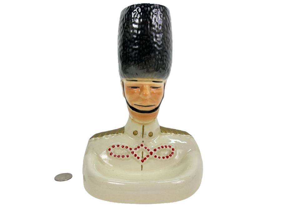 Shields Fifth Avenue 'Royal Guard Valet' Dresser Caddy Mid-Century Ceramic 9'H [Photo 1]