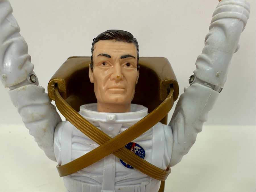 Vintage 1968 Louis Marx Johnny Apollo Astronaut 8' Action Figure (Note Right Leg Is Partially Damaged - See Photos) [Photo 7]