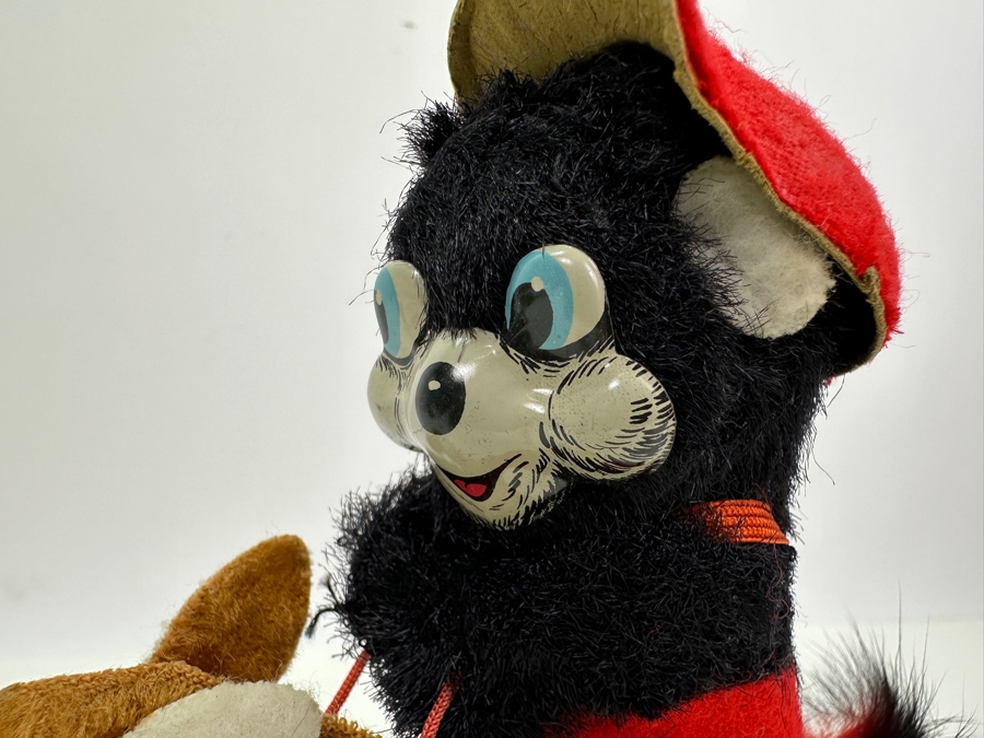 Vintage Working ALPS Jock-O-Panda Wind Up Toy Panda Riding Donkey Japan 6'H [Photo 4]