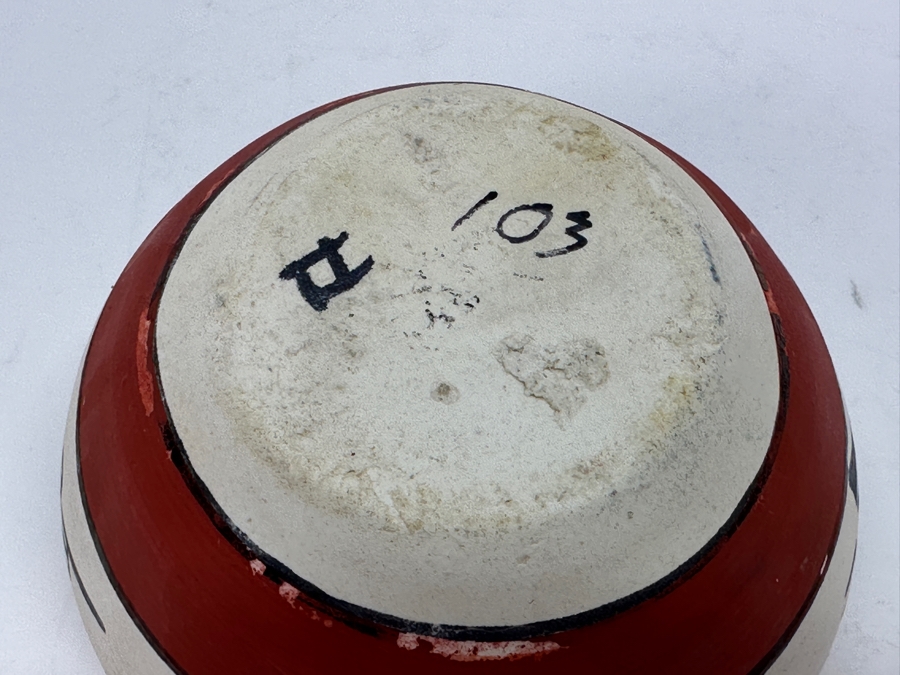 Signed Native American Pot 4.25'W X 2.75'H [Photo 2]