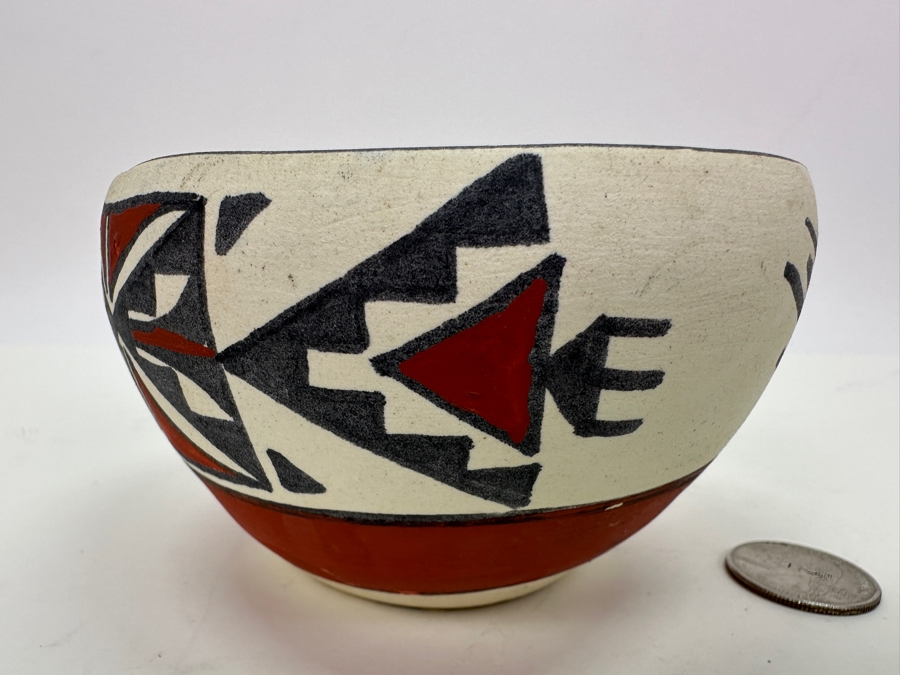 Signed Native American Pot 4.25'W X 2.75'H [Photo 5]