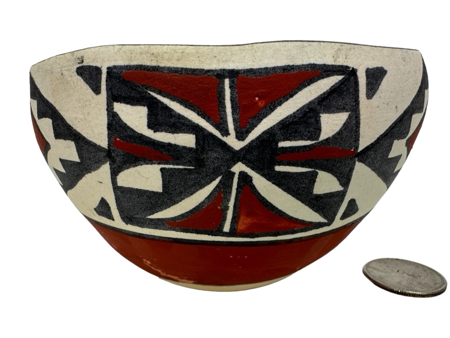 Signed Native American Pot 4.25'W X 2.75'H [Photo 1]