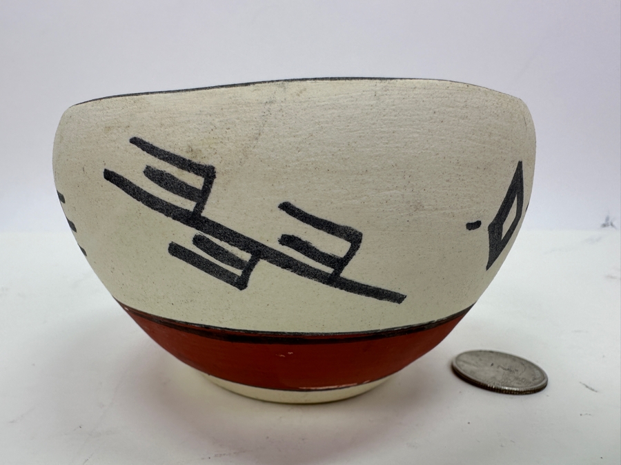 Signed Native American Pot 4.25'W X 2.75'H [Photo 6]