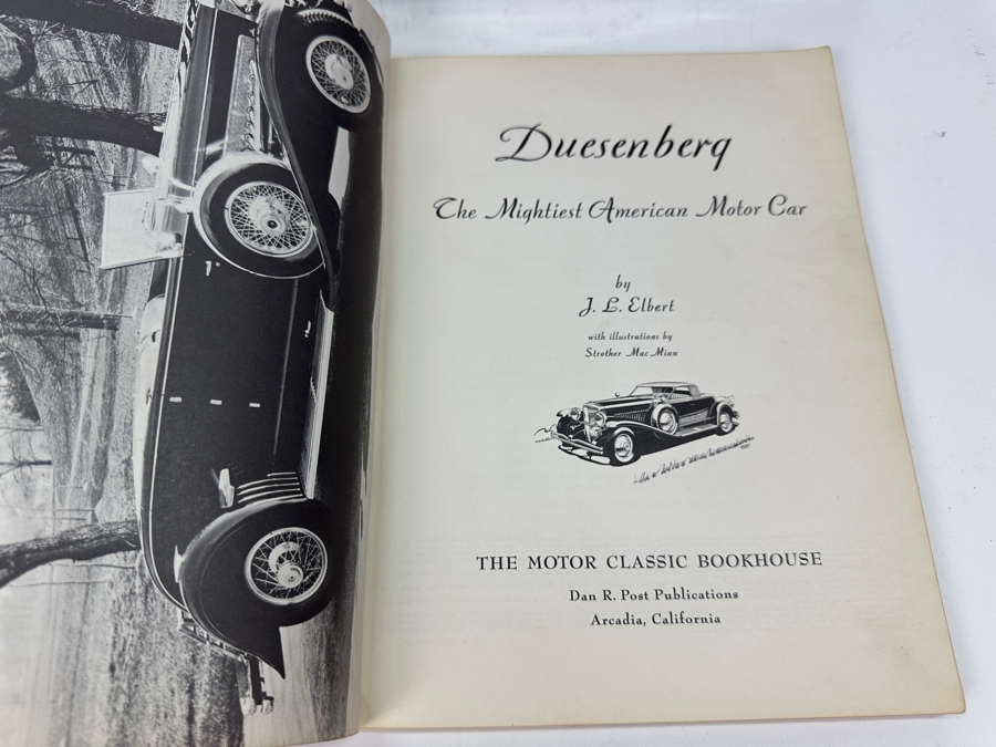 Signature Models 1934 Duesenberg Car Scale Model With Box And Vintage 1954 Duesenberg - Mightiest American Motor Car Book By J. L. Elbert [Photo 8]