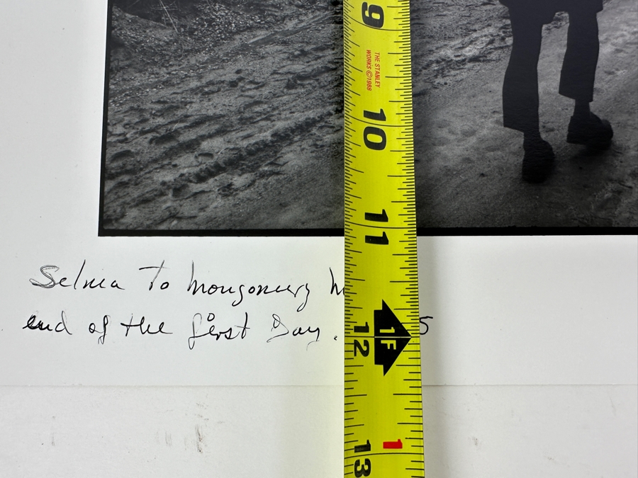 Dan Budnik (1933-2020) Signed 1994 Photograph Of The Selma To Montgomery March End Of The First Day 1965 Civil Rights Movement 7.5' X 11' [Photo 10]