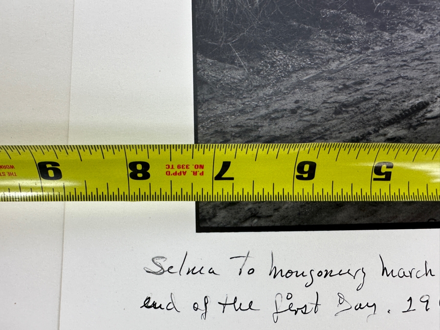 Dan Budnik (1933-2020) Signed 1994 Photograph Of The Selma To Montgomery March End Of The First Day 1965 Civil Rights Movement 7.5' X 11' [Photo 9]