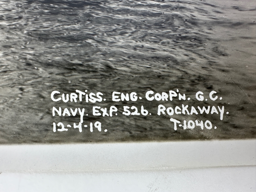 Antique 1919 Navy Photograph Of Curtis-Kirkham Navy Experimental Fighter Plane Rockaway 18-T Exp. 526 8' X 10' [Photo 9]