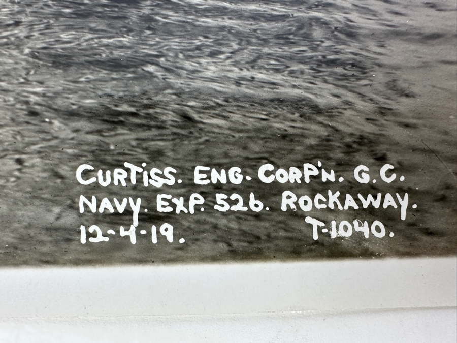 Antique 1919 Navy Photograph Of Curtis-Kirkham Navy Experimental Fighter Plane Rockaway 18-T Exp. 526 8' X 10' [Photo 8]