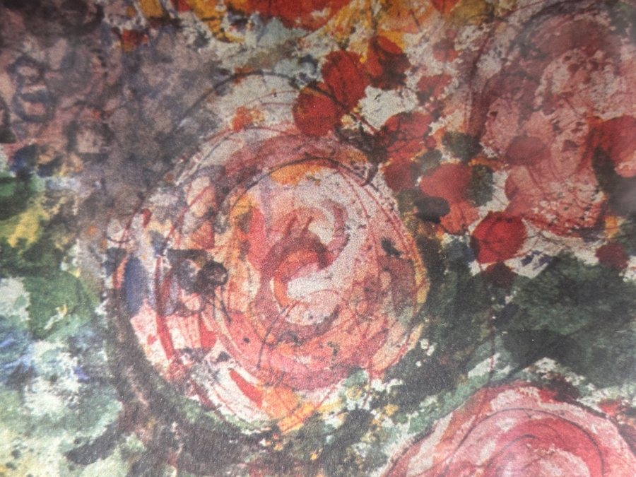 Marc Chagall (1887-1985, Russia) Limited Edition Facsimile Signed Print Titled 'Bouquet With Bowl Of Cherries' Numbered 212 Of 500 21'W X 31'H Framed 36'W X 45'H [Photo 8]